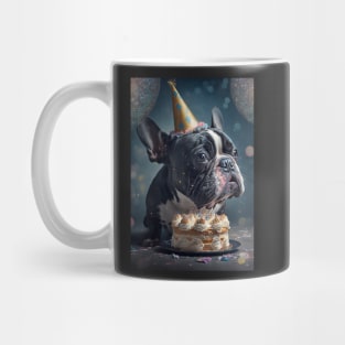 Pied French Bulldog Birthday Card #5 Mug